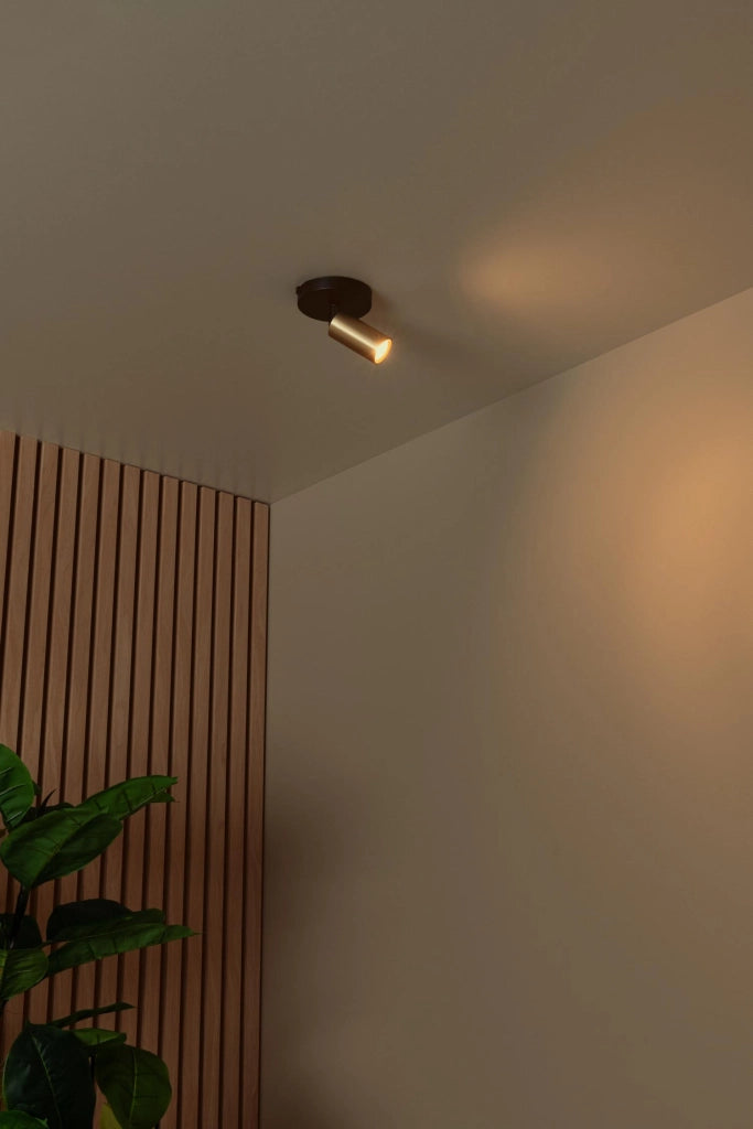 Faretto da soffitto RITMO 1xMR11 oro nero Lucide