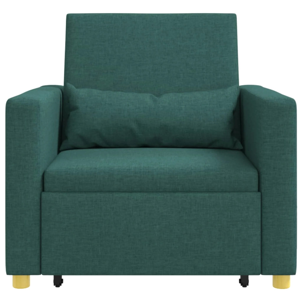 Divano letto estraibile singolo Verde scuro 90 x 165 x 87 cm 42002689
