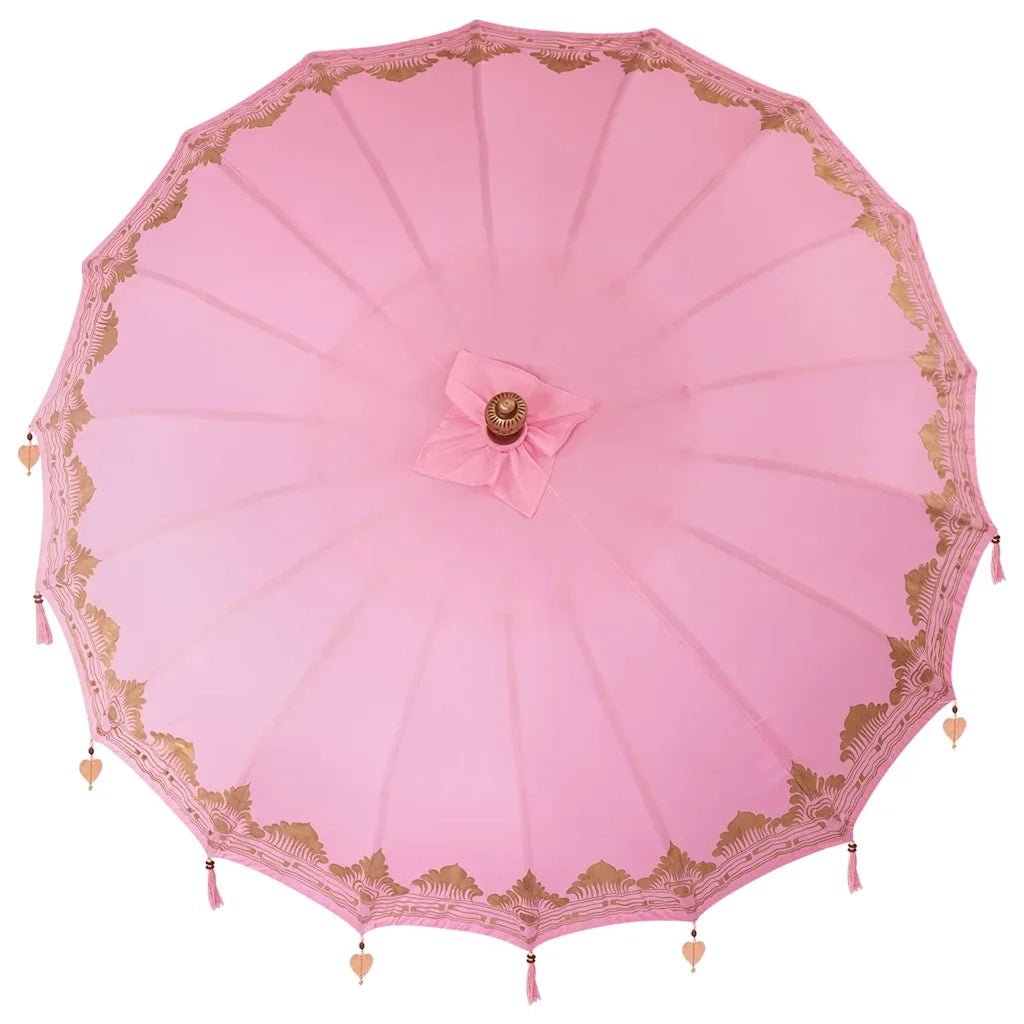Ombrello balinese con base Rosa 215 x 215 x 260 cm 3356907
