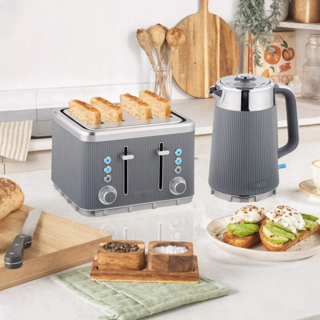 Bollitore e Tostapane ¨C Zephmum ¨C Grigio 2200W