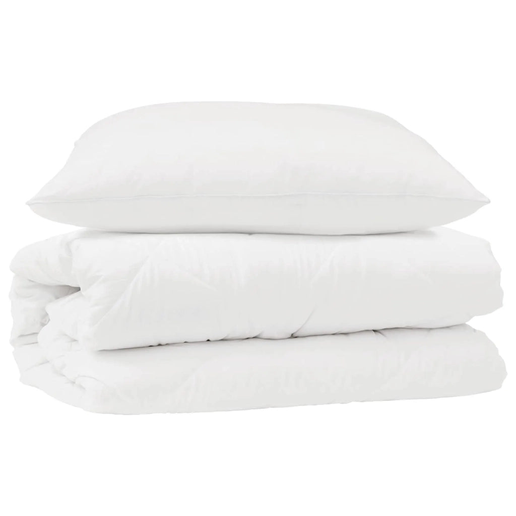 Set di Piumoni con cuscino 2 pz | Duvet Bianco Microfibra