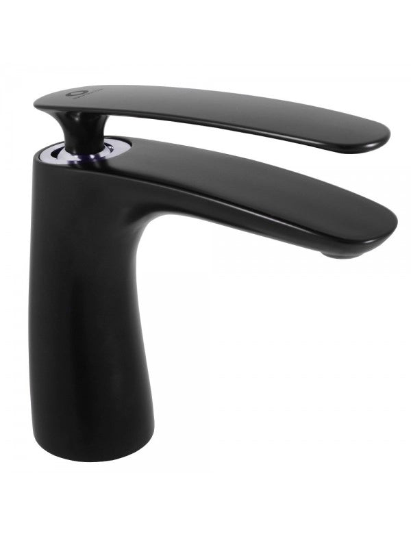 TIGRIS miscelatore lavabo ottone cromo nero senza sifone