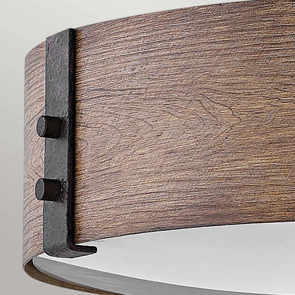 Plafoniera esterna rustica Sawyer Ø38 3xE14 IP44 Hinkley