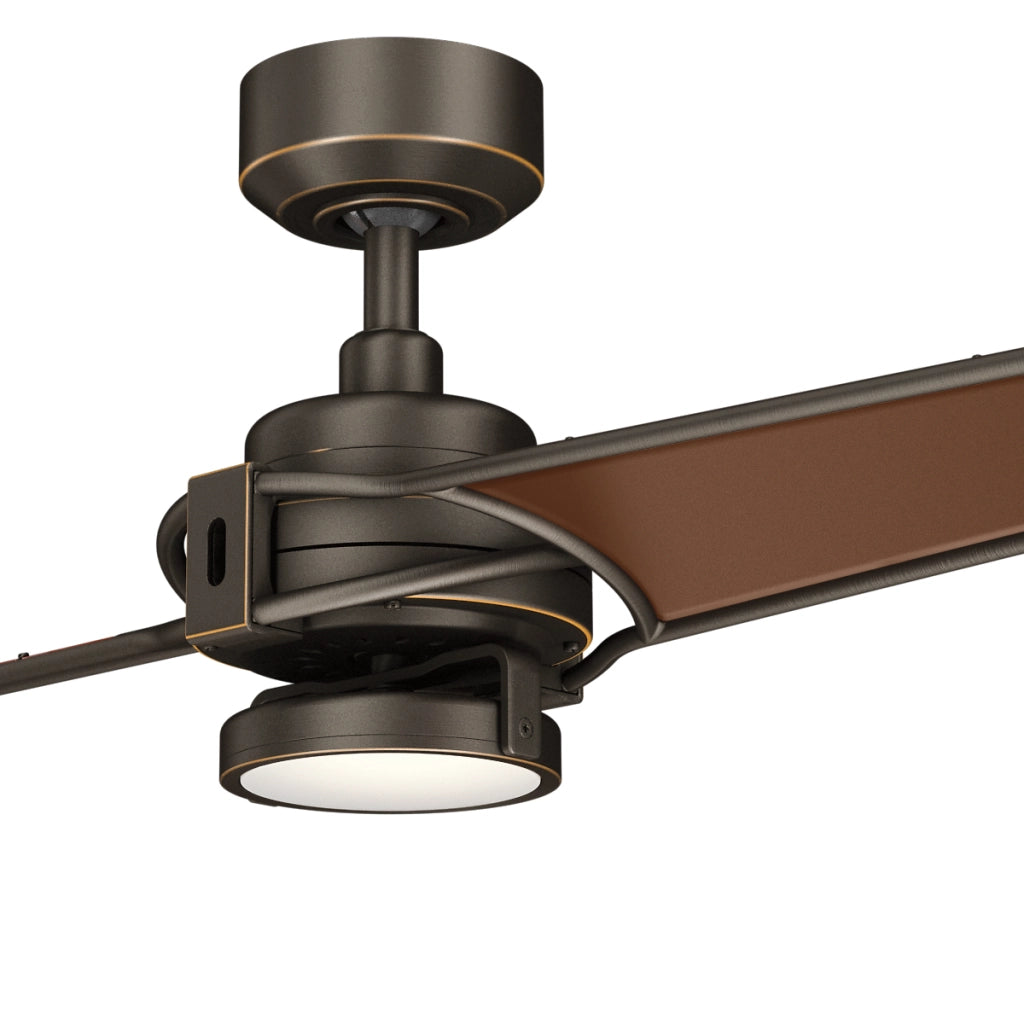Ventilatore soffitto 142cm LED 10W telecomando bronzo Kichler
