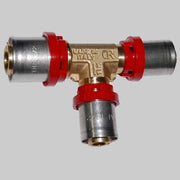 Raccordo a Tee Ridotto a pressare tiemme  26 x 16 x 26 Centrale     TIEMME