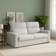Sonico, Divano Letto 2 Posti Sfoderabile Made in Italy, 200x95 cm Grigio