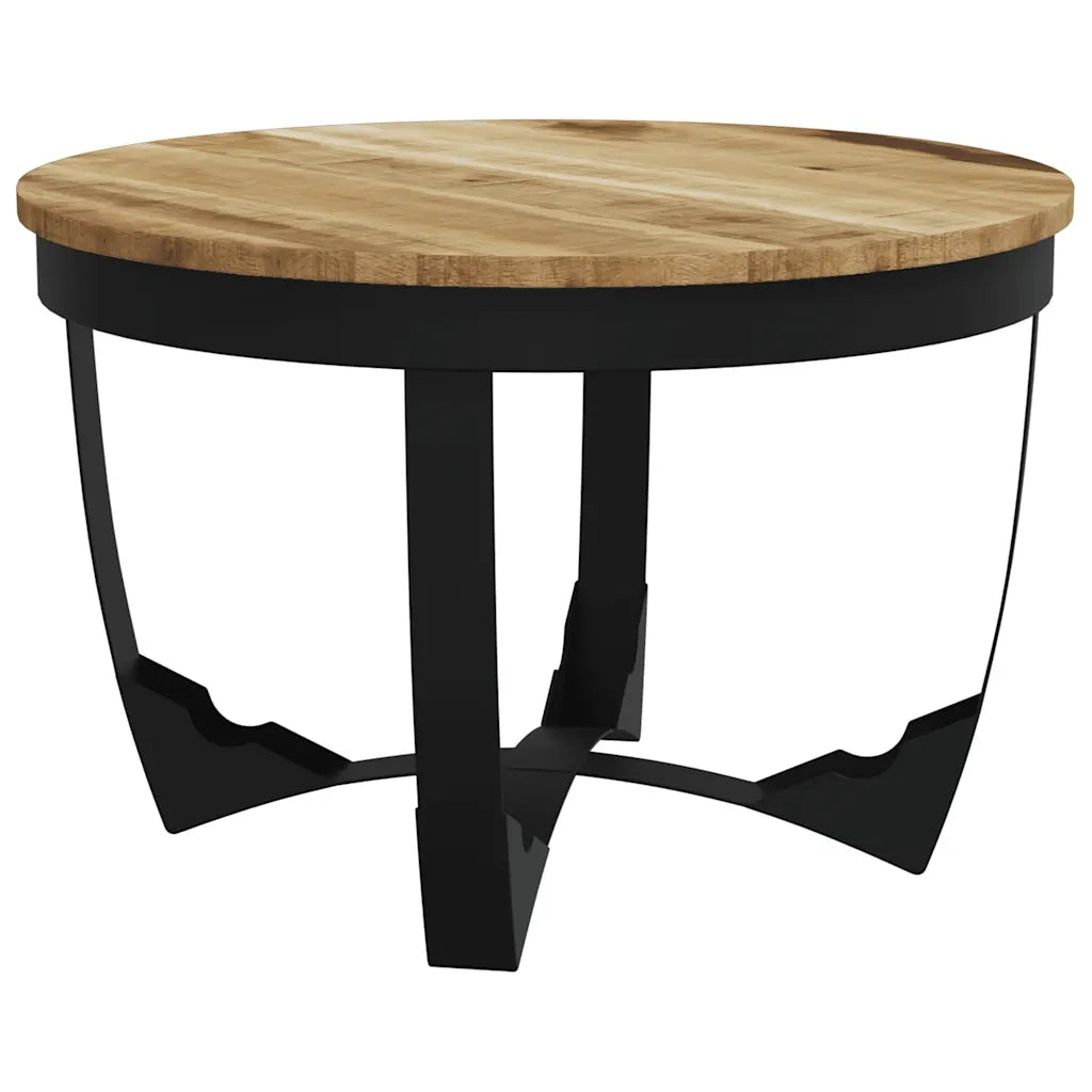 Tavolino da Salotto-Tavolino da soggiorno-Tavolo in Legno Massello Grezzo di Mango 60x40 cm