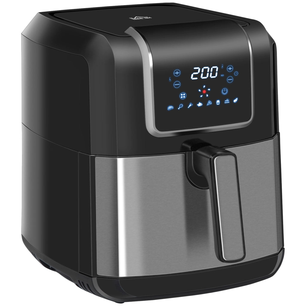 Friggitrice ad Aria 6,5L 1700W con 8 Programmi e Cestello ¨C Minimal ¨C 36,5x29x33,8 cm Nero