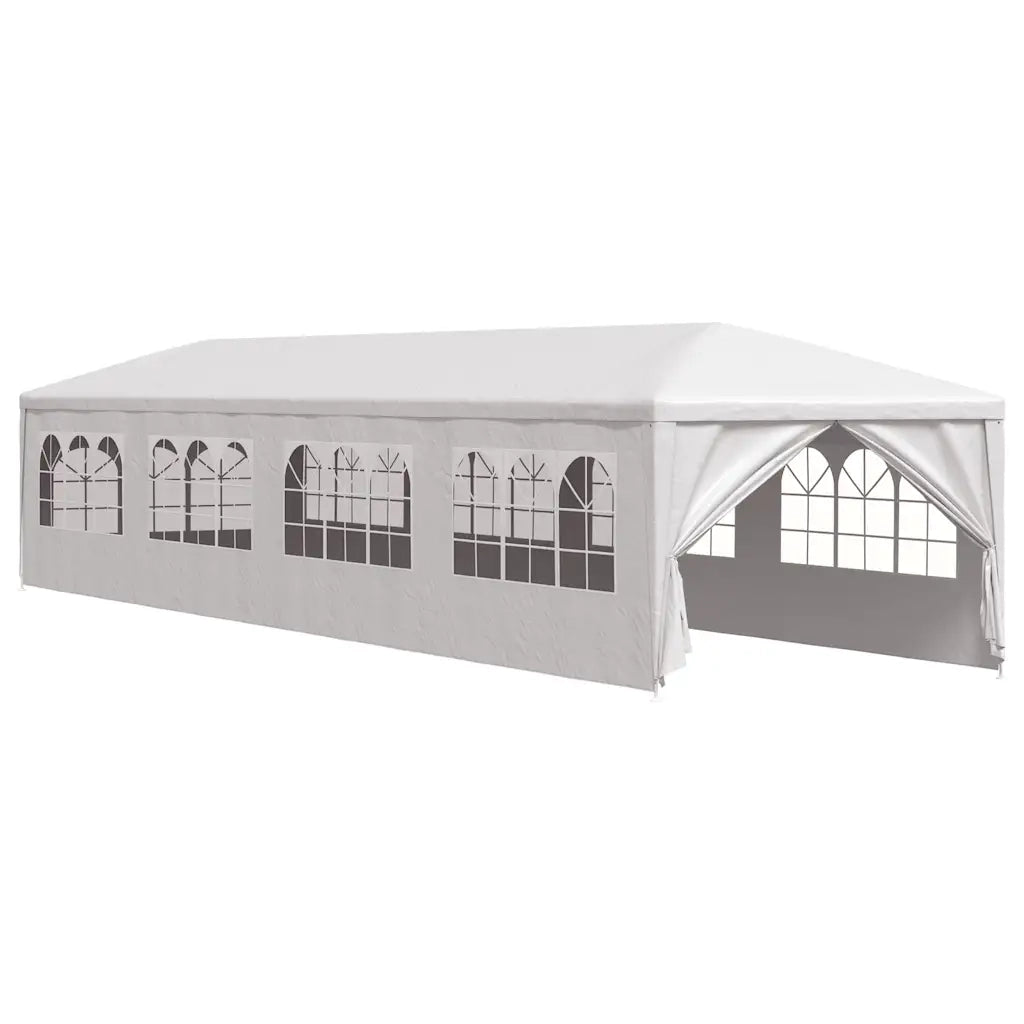 Gazebo | Pergolato da Giardino 3x12 m Bianco