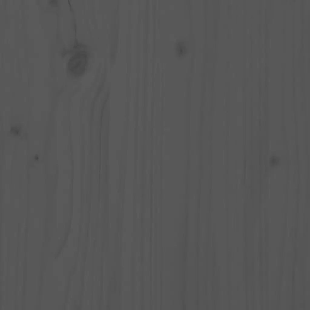 Tavolino da Salotto Grigio 87x48x35cm in Legno Massello di Pino 822324