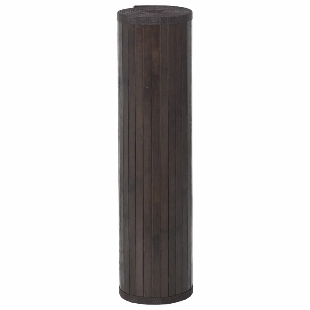 Tappeto del soggiorno | Tappeto Rettangolare Marrone Scuro 70x200 cm in Bamb¨´