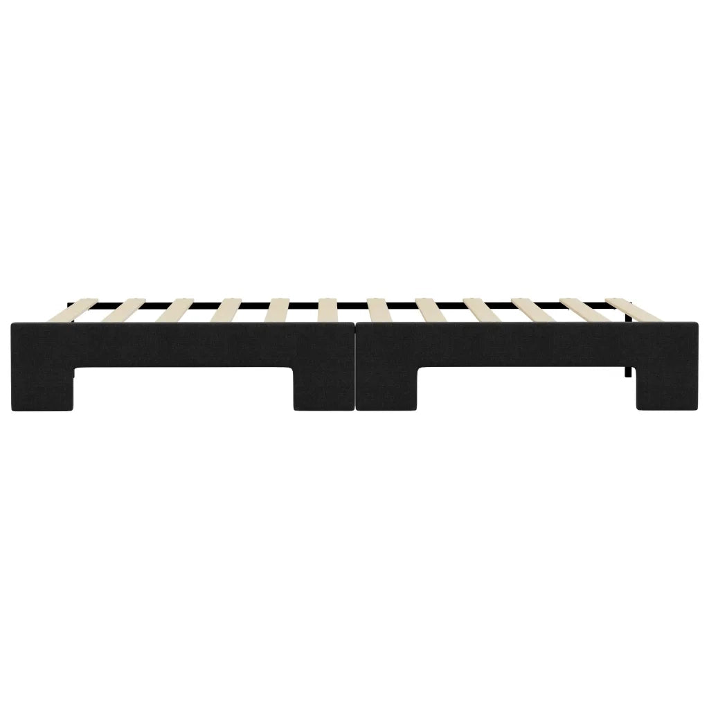 Divano letto | Sof¨¤ letto | Letto singolo Estraibile Nero 80x200 Tessuto