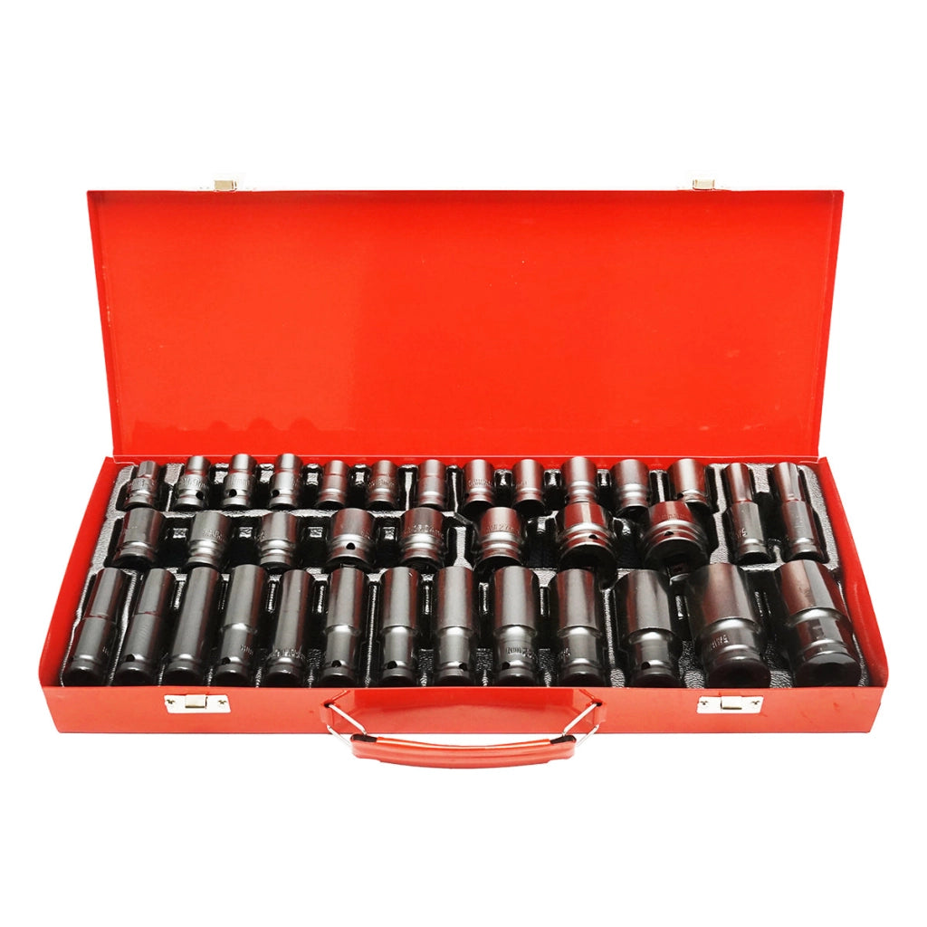 Set di chiavi tubolari corte e lunghe, 35 pezzi, Breckner Germany