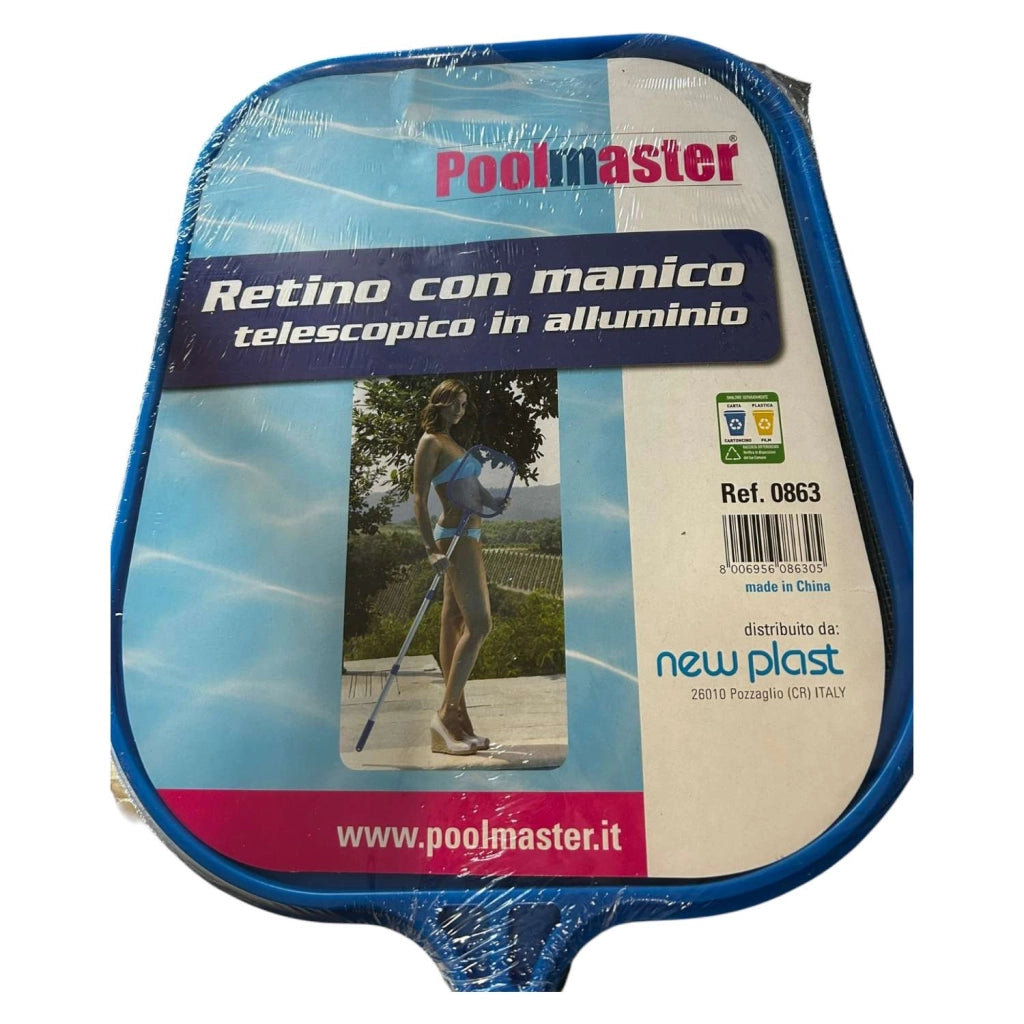 RETINO CON MANICO TELESCOPICO IN ALLUMINIO
