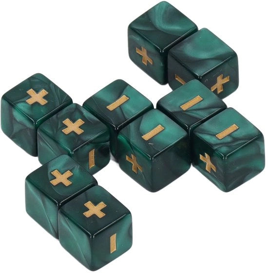 Set di Dadi a Doppio 20 Pezzi - Educazione Matematica - Feste - Molte Colori - Qualità Eccelsa