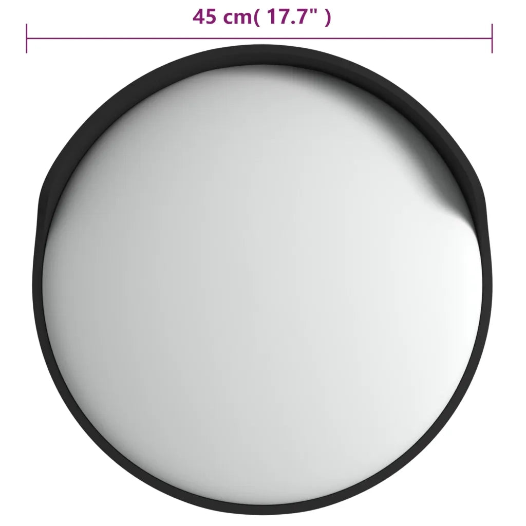 Specchio per Traffico Convesso Nero Ã˜45 cm in Policarbonato cod mxl 61806