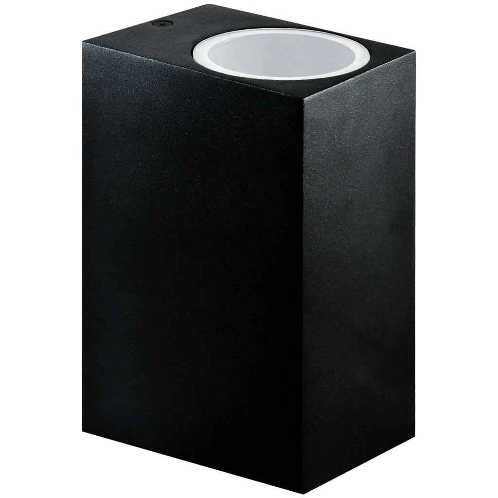 Applique esterna Polux Boston nera 2xGU10 su/giù IP44
