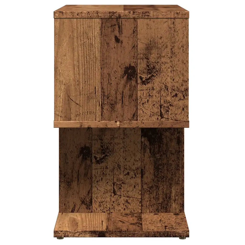 Comodini 2 pz in Legno Vecchio 50x30x51,5 cm Legno Multistrato 856535