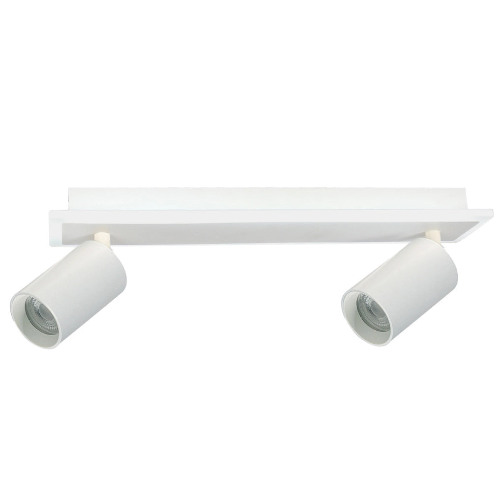 Plafoniera moderna bianca 40cm 2xGU10 LED CCT PARMA