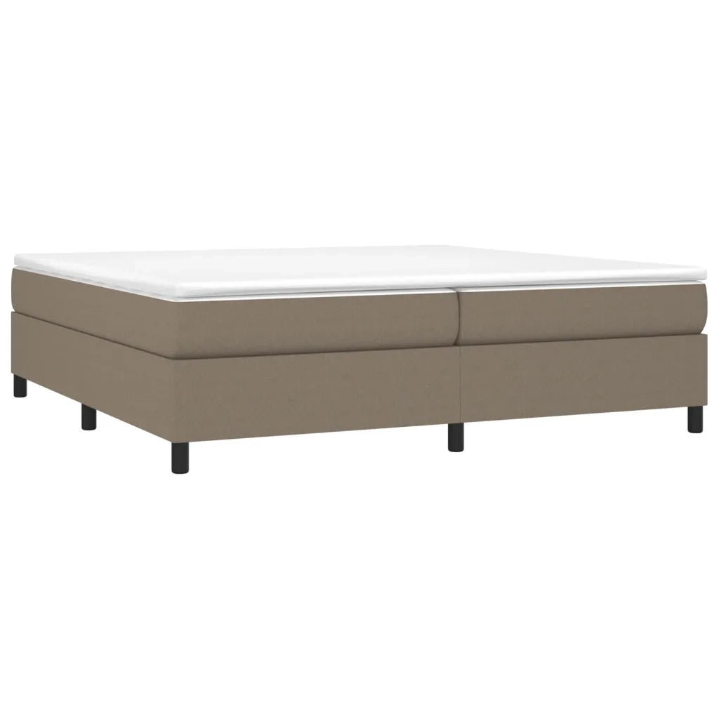 Struttura Letto a Rete a Molle Tortora 200x200 cm in Tessuto 3120890