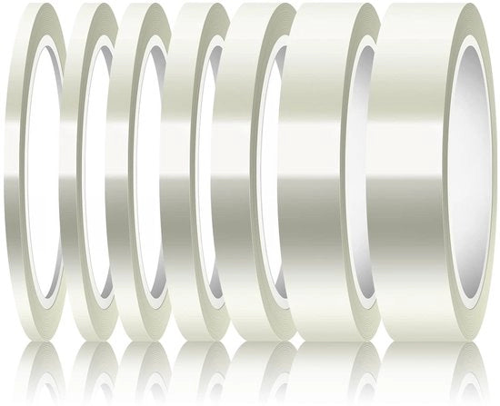 Tape Sublimazione Resistente al Calore - Transparenza - 4/6/8/10/12/20/25mm x 10m - Impermeabile - Polietilene - 4 Millimetri - Nastro di Confezione