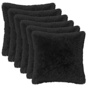Federa 6 pcs HEERLEN Nero 45 x 45 cm Fleece PV 910604