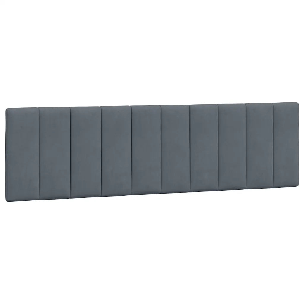 Letto matrimoniale | Letto per adulti | Giroletto senza Materasso Hanko Grigio Scuro 180x200 cm Velluto