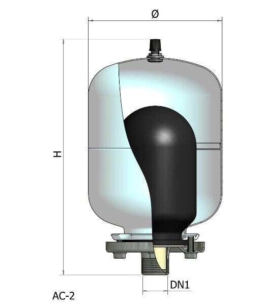 VASO POLIFUNZIONALE AC-2 LT 2 Elbi
