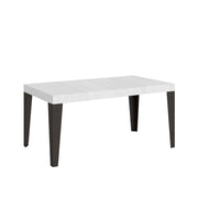 Tavolo allungabile 90x130/234 cm Flaris Premium Bianco Frassino telaio Antracite