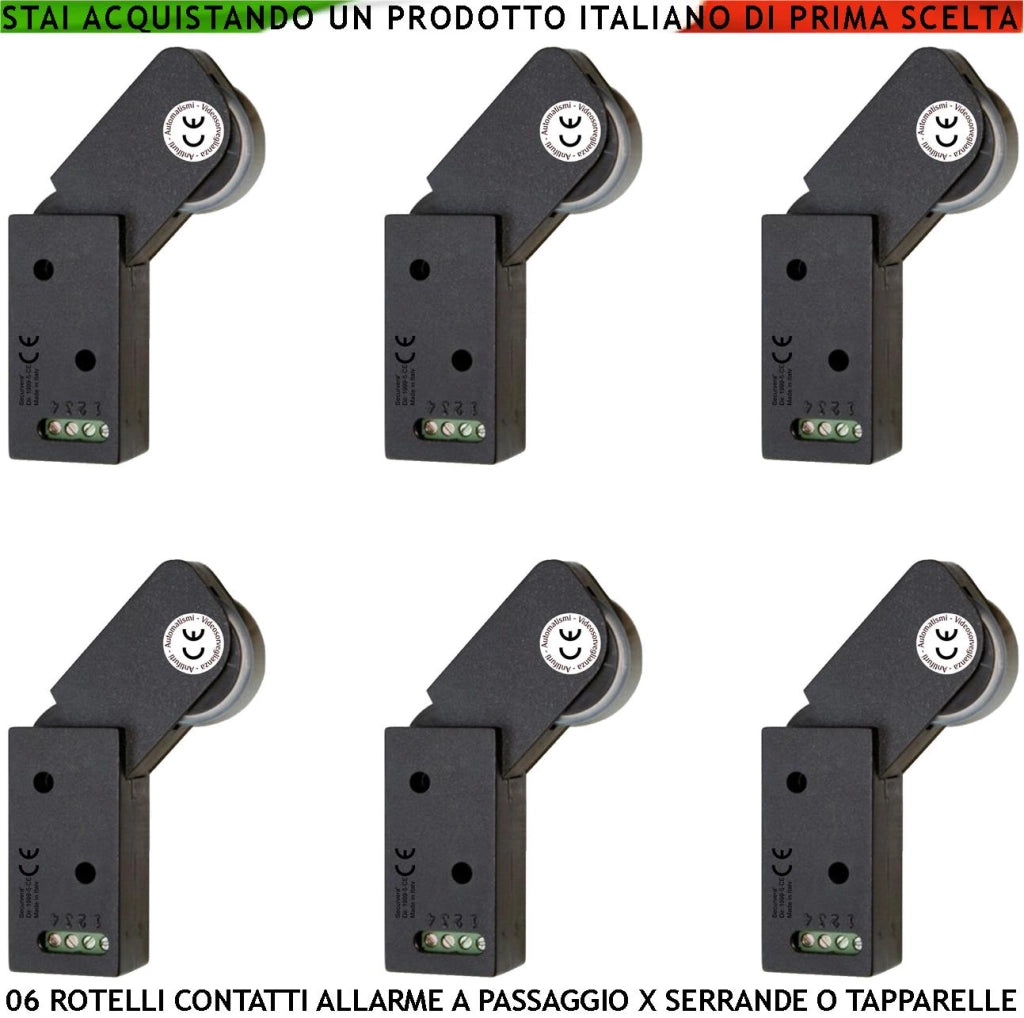 Contatto di Allarme per Serranda 6 Rotello Marroni Proteggono le Tapparelle Contro il Sollevamento lo Switch Mosso dalla Rotella Con Gammes Genera Impulsi Veloci 50 mS Necessita di Conta Impulsi