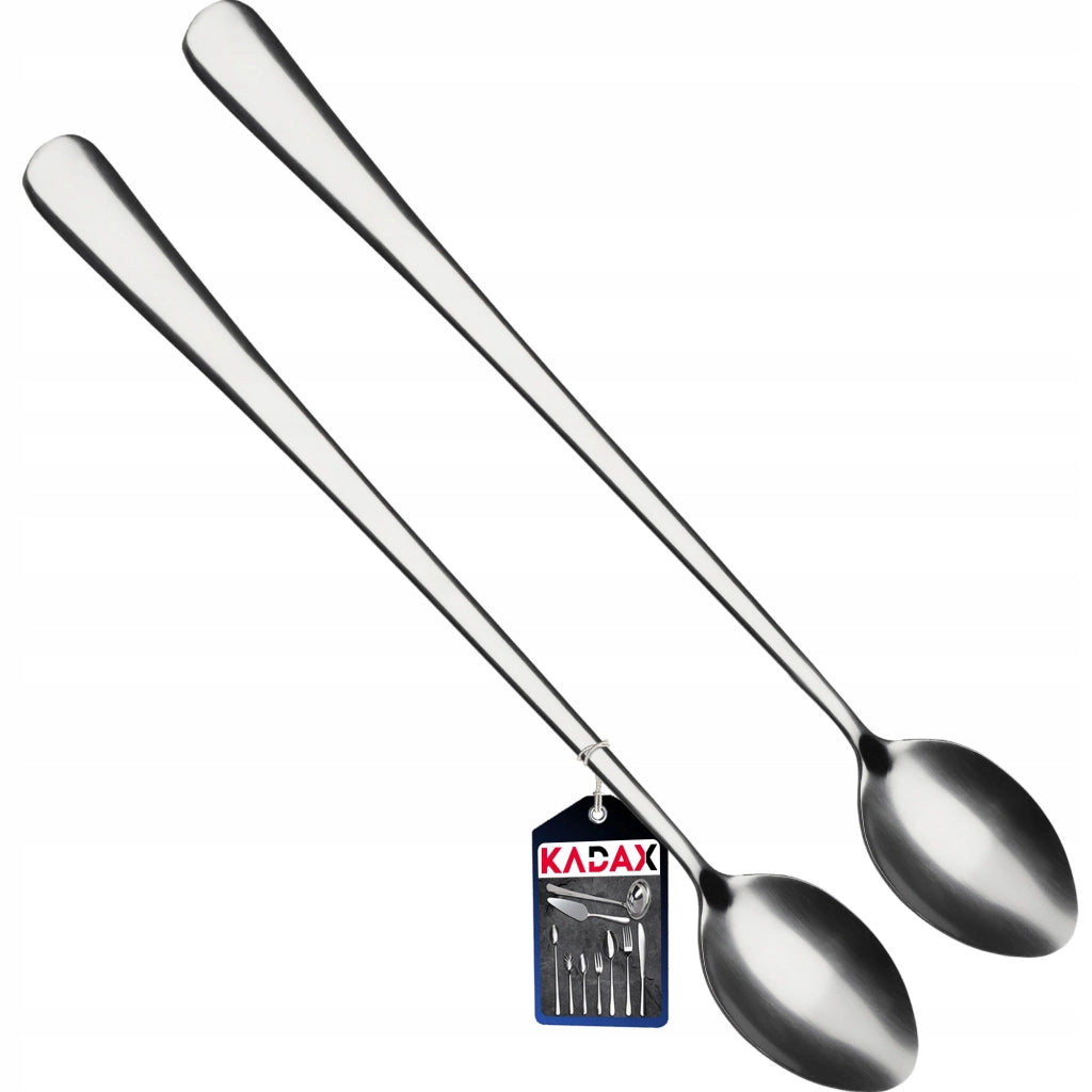 KADAX 2 bicchieri termici a doppia parete da 470 ml per caffè, tè e latte con cucchiaini