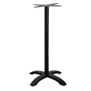 Base tavolo bar alluminio Alan nero cm 52x52h108