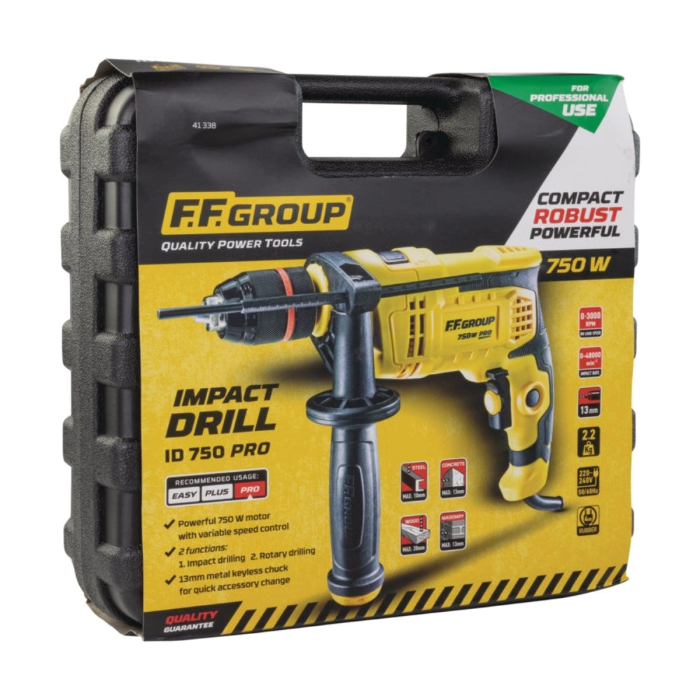 Ff group id 750 pro trapano a percussione da 750w uso professionale
