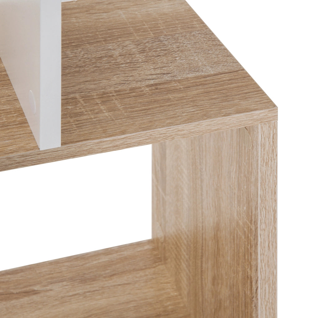 Libreria a 5 Ripiani Forma S ¨C Xylo ¨C Legno Bianco 60x24x184.5 cm
