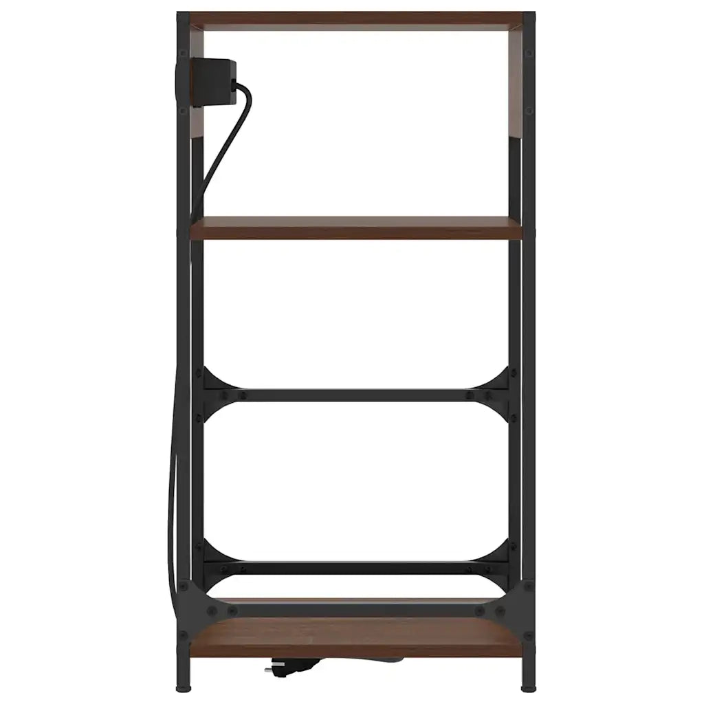 Comodino | Armadio da Notte | Mobiletto da notte Rovere Marrone 40 x 27 x 76 cm