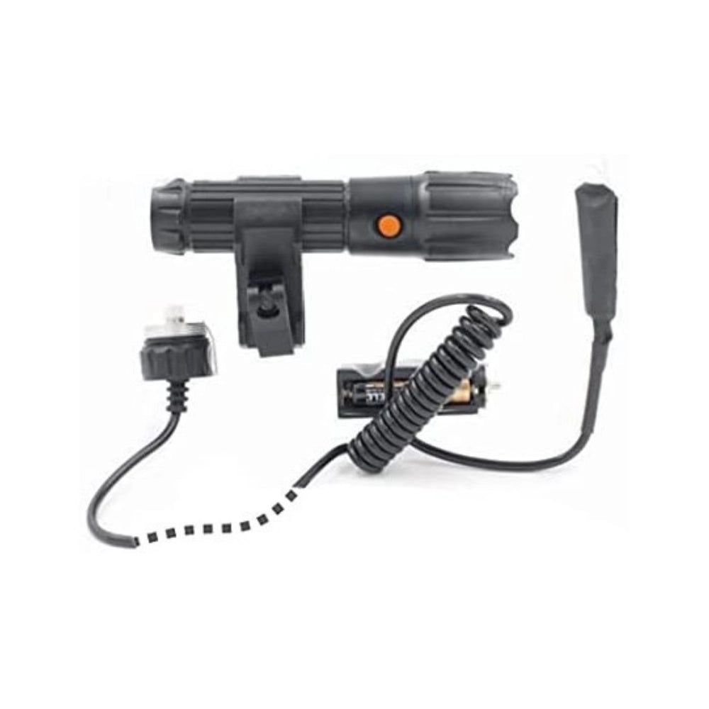 Cfg el032 torcia tattica led professionale con puntatore laser rosso 3w 410m