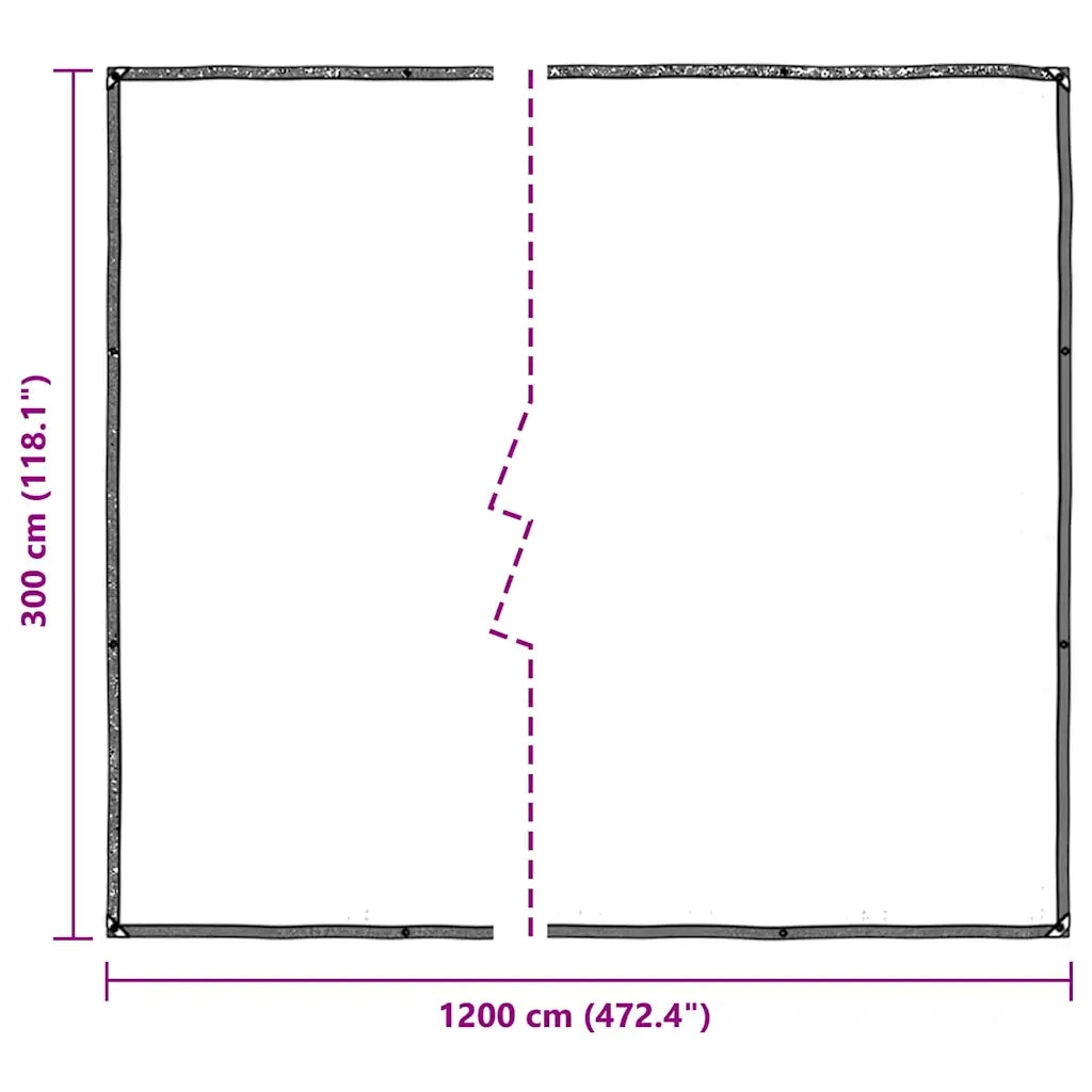 Telone Trasparente con Occhielli 3x12 m in Polietilene 4018561