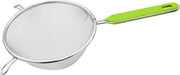 Zeef Fackelmann Ø 16 cm, setaccio in acciaio inox, setaccio fine con maniglia in plastica (colore: verde/argento), quantità: 1 pezzo