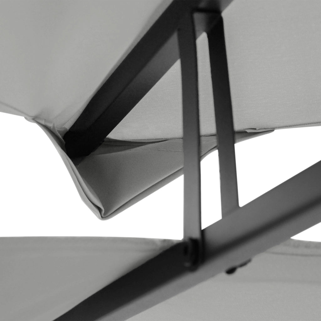 Gazebo 4x3 m a 2 Livelli ¨C Minimal ¨C Grigio