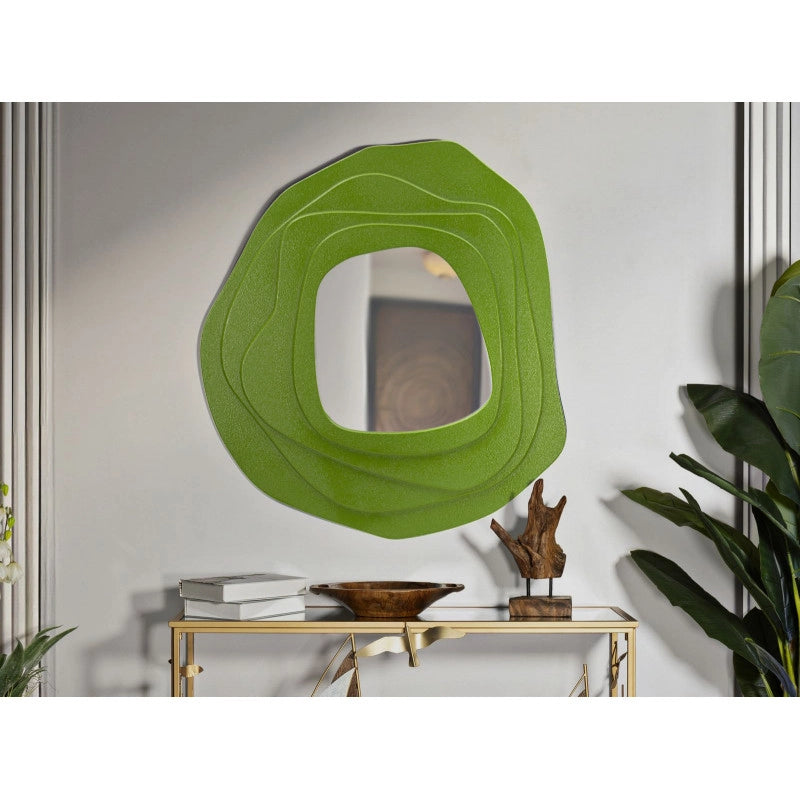 Specchio Da Muro Dalia Verde cm 90x4x97