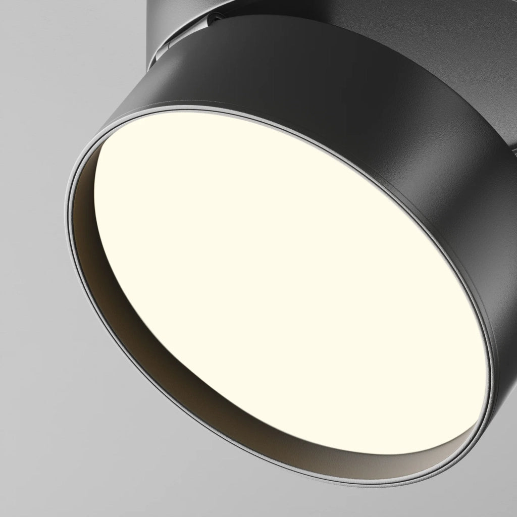 Maytoni Plafoniera moderna Onda 1 luce LED integrato nero alluminio