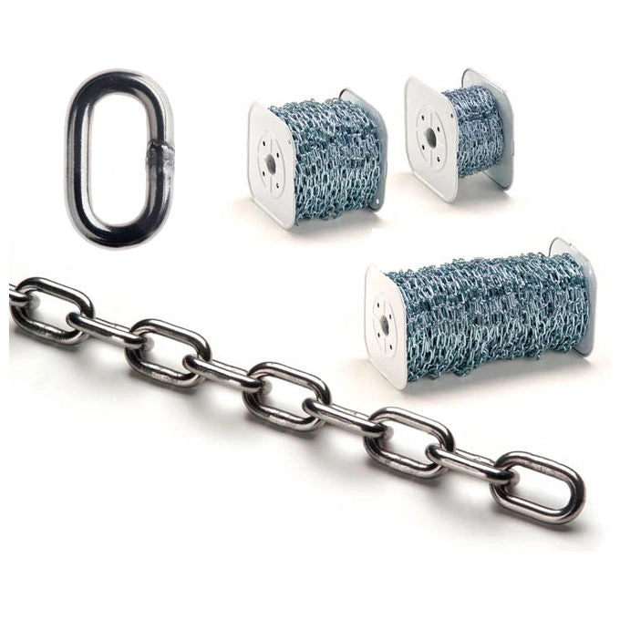 RIGAMONT CGB30 CGB Catena Genovese in Bobina d.10mm 10m 1900g-m car.lav.1100kg colore Zincato