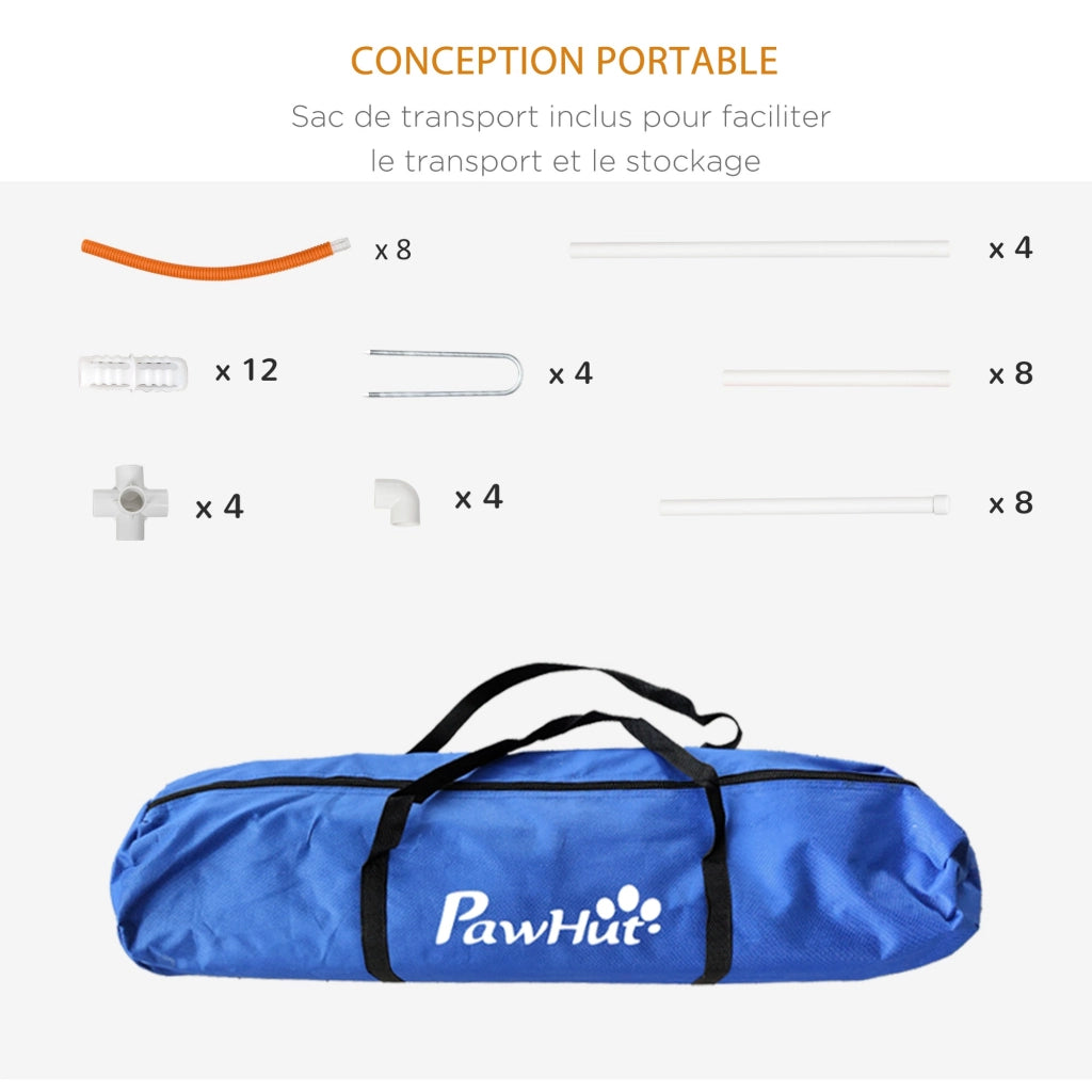 Kit di Agility per Cani ¨C Minimal ¨C 4 Pezzi con Borsa da Trasporto