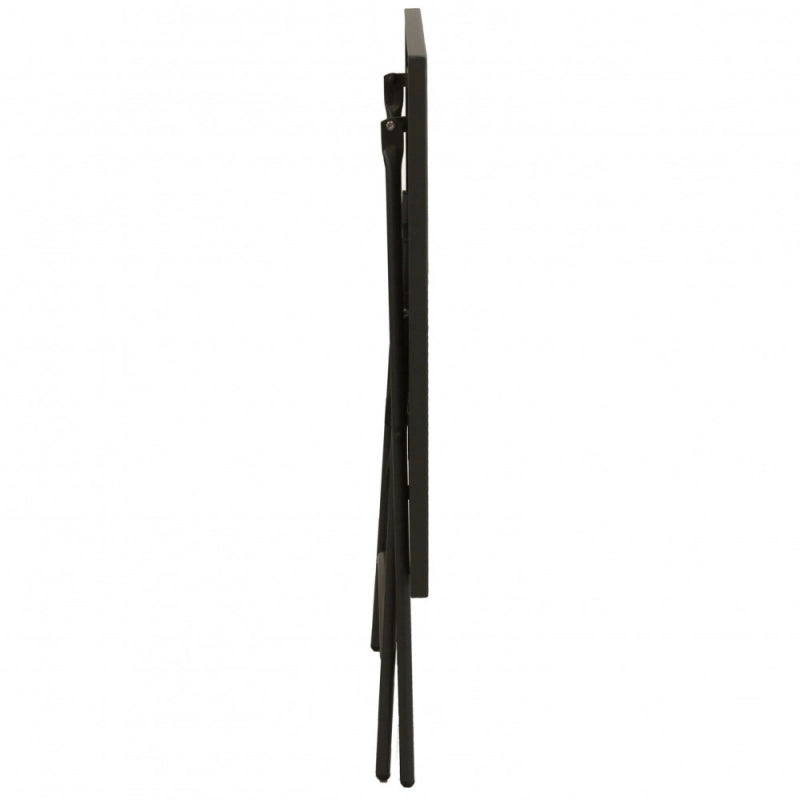 Tavolo da Giardino Bristol 110x70 cm taupe in Acciaio Pieghevole – Tavolo Quadrato da Esterno