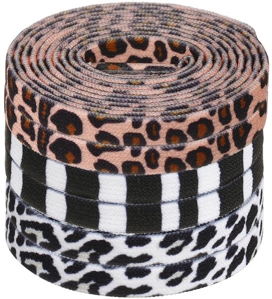Cinture elastiche per scarpe con disegno di animali - Cinture per sneaker - Cinture per stivali da sneaker - Cinture in poliestere con punte in plastica