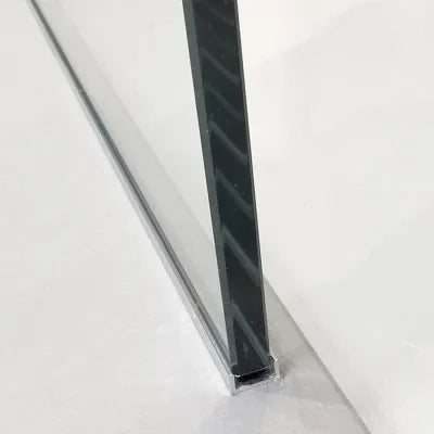 Doccia Walk-In 90 cm trasparente 8 mm profilo cromo H 200 cm  Tay
