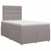 Letto box spring con materasso Tortora 120 x 200 cm Tessuto 3453862