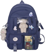 Borsa da Spalla per Ragazze con Accessori e Pendenti Kawaii per la Scuola