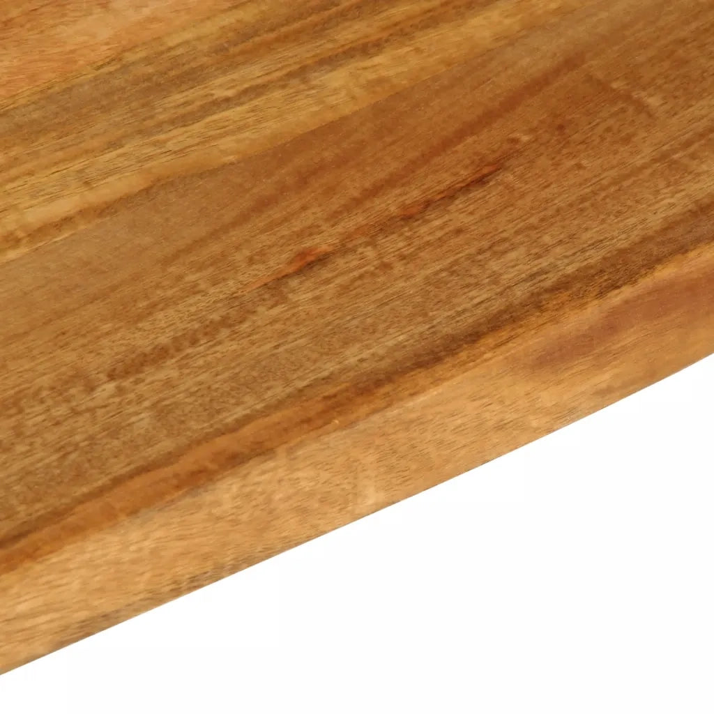 Piano Tavolo | Superficie Tavolo | Piano Scrivania Bordi Vivi 50x20x2,5 cm in Legno Massello di Mango