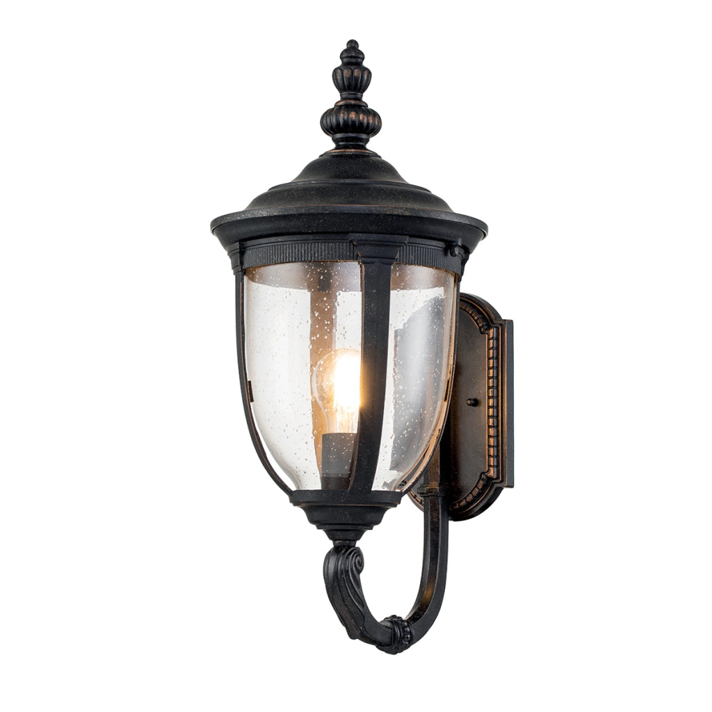 Applique esterna Cleveland Elstead E27 60W bronzo IP44